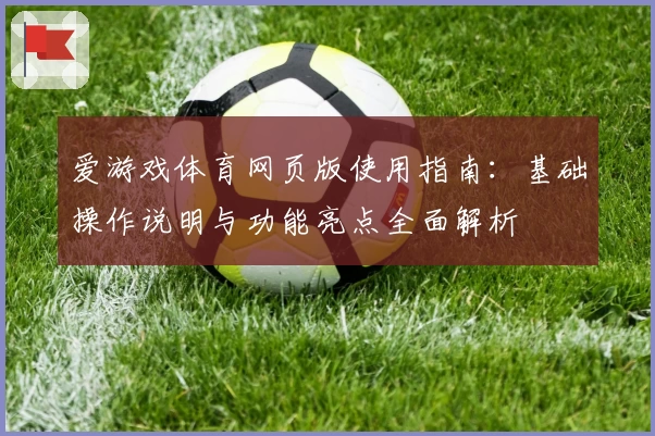 爱游戏体育网页版使用指南：基础操作说明与功能亮点全面解析